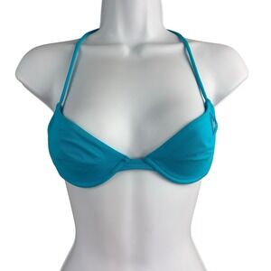 Cosabella Mare Bikini Top Womens Size 1 Blue Romagna Molded Swim